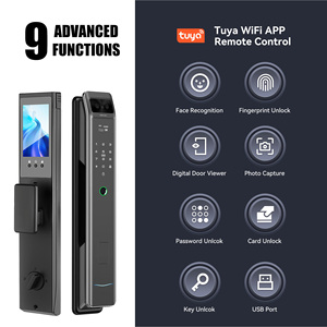 Serrure de porte intelligente sans clé avec empreinte digitale, WiFi, stockage cloud et caméra, adaptée à divers types de portes - Product Image 2