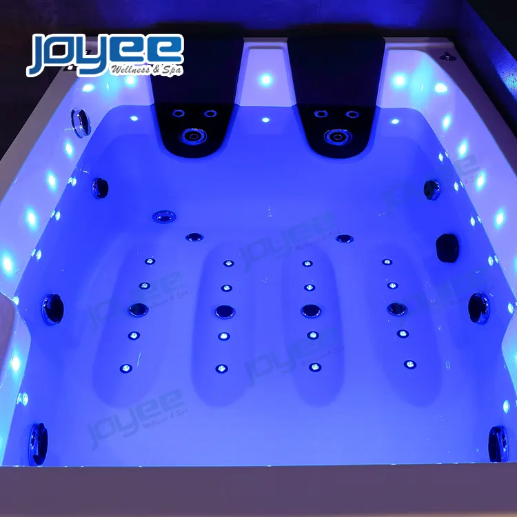 JOYEE luxury bath bathtub/ spa hot tub/ shower combo intex bath 2 person China indoor hot tubs with step