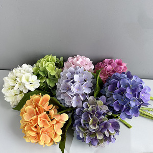 BF-HG09 2026 Single Stem Real Touch Pink <strong>Artificial</strong> Hydrangeas <strong>Flowers</strong> for Wedding Home Decoration - Product Image 5