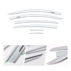 แผ่นเบี่ยงกระจกโครเมียมคุณภาพสูงป้องกันแสงแดดอุปกรณ์เสริมรถยนต์กระบังหน้าประตูสำหรับ Buick Regal 2017- - Product Image 3