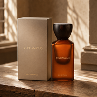 Flacons de parfum carrés en verre de luxe de haute qualité vides 50 ml avec pulvérisateur à pompe sérigraphié mat