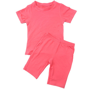 Conjunto de Pantalones Cortos Deportivos de Dos Piezas en 37 Colores Sólidos para Niñas, Ropa de Verano para Niñas Pequeñas, Conjuntos de Ropa Infantil de Boutique - Product Image 5
