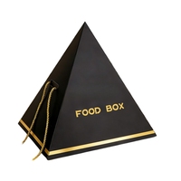 Boîte en papier personnalisée recyclable en forme de pyramide, de qualité alimentaire, pour emballage de gâteaux, desserts et friandises arabes