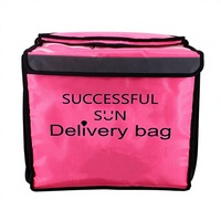 Sac à dos isotherme pour livraison de repas à moto, imperméable et extensible, 64L, avec fermeture éclair, portable et pliable