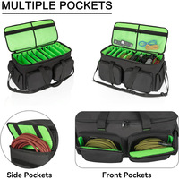 Sac de rangement pour instruments de musique DJ personnalisé, tissu Oxford, grande capacité, câbles, équipement audio, portable, certifié BSCI