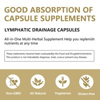 Détox corporelle populaire en gros avec extrait d'herbes naturelles pour le soutien du système immunitaire et l'amélioration des gonflements, complément de drainage lymphatique