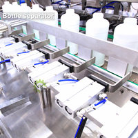 Machine de remplissage et de bouchage automatique ZXSMART à quatre têtes pour liquides (gel, liquide vaisselle, eau de Javel, détergent liquide)