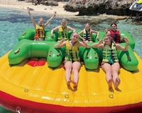 Hochwertiges heißes Verkauf aufblasbares Drift Slider schwimmendes Kissen Komfortable Wasserspiele Wasser gefülltes verrücktes UFO-Sofa