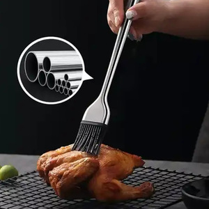 แปรงทาซิลิโคนด้ามจับสแตนเลส 30x4.5 ซม. สำหรับบาร์บีคิว ครัว ใช้ทาเนย ทนทาน ดีไซน์สวยงาม - Product Image 4