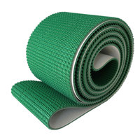 Bande transporteuse en PVC personnalisée antidérapante, résistante à l'usure et antistatique avec déflecteur et jupe pour textiles, pièces métalliques et cartons