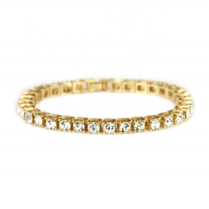 Pulsera de <span class=keywords><strong>tenis</strong></span> de material de aleación con diamante <span class=keywords><strong>fila</strong></span> única Pulsera de <span class=keywords><strong>tenis</strong></span> <span class=keywords><strong>para</strong></span> los hombres y las mujeres - Product Image 3