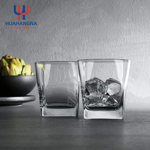 แก้ววิสกี้ทรงสี่เหลี่ยมฐานหนา แบบดับเบิ้ลโอลด์แฟชั่นเน็ต สำหรับบูร์บองและค็อกเทล  โปร่งใส  มีสินค้าในคลังสินค้าสหรัฐอเมริกา - Product Image 3