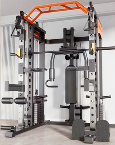 Equipo de gimnasio en casa Smith, máquina, sistema de <span class=keywords><strong>polea</strong></span>, estante de sentadillas, <span class=keywords><strong>barra</strong></span> de tracción para ejercicio de la parte superior del cuerpo, incluida la funcionalidad del brazo del pecho - Product Image 1