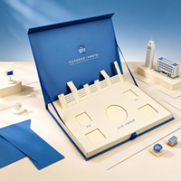 Boîte de luxe en forme de livre avec impression couleur, insert 3D pop-up et emballage souvenir pour coffret cadeau scolaire