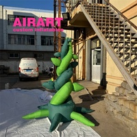 Vigne gonflable de plante de 6m pour la décoration d'événement de parc avec des couleurs et des tailles personnalisables