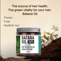 Krim Minyak Pertumbuhan Rambut Herbal Penguat Minyak Batana Mentah untuk Rambut Kering - Formula Pelembap Terkonsentrasi yang Menutrisi dan Menghaluskan