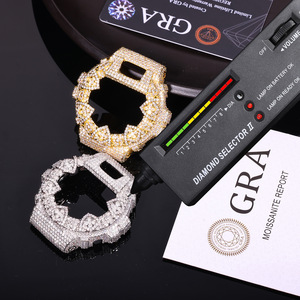 ตัวเรือนนาฬิกา <span class=keywords><strong>DW</strong></span>-6900 ประดับเพชร VVS มอยส์ซาไนต์ ชุบทองเหลือง ประดับเพชรแบบ Iced Out อะไหล่นาฬิกา <span class=keywords><strong>G</strong></span>-<span class=keywords><strong>Shock</strong></span> เครื่องประดับฮิปฮอปสำหรับผู้ชาย - Product Image 5