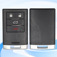 SZMAISHI Clé de voiture télécommandée en gros pour Cadillac CTS DTS 2008-2013 / Télécommande d'entrée sans clé à 4 boutons / Clé intelligente PN 22889450/OUC6000066