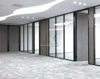 Роскошный интерьер, разделенный на заказ, экструзионная алюминиевая рамка, стеклянные стены, офисные перегородки