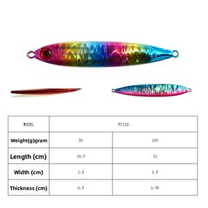 เหยื่อตก<span class=keywords><strong>ปลา</strong></span>ทะเลแบบญี่ปุ่น ชนิดโลหะสั่นช้า <span class=keywords><strong>น้ำ</strong></span>หนัก 80/100 กรัม เหยื่อปลอมแข็ง สำหรับตก<span class=keywords><strong>ปลา</strong></span>ชายฝั่ง <span class=keywords><strong>น้ำ</strong></span>เค็ม - Product Image 4