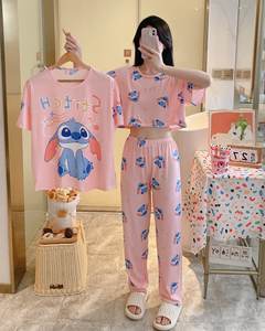 Nuevo Conjunto de Pijama para Mujer al por Mayor, Ropa de Dormir de Tres Piezas con Dibujos Animados, Suave y Linda, Ropa de Casa para Mujer, Pijama para Niñas, 3 Piezas - Product Image 6