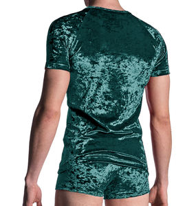 OEM ODM Boxer produttore di cotone personalizzato biancheria <span class=keywords><strong>intima</strong></span> da <span class=keywords><strong>uomo</strong></span> taglie 5XL mutandine in velluto schiacciato t-shirt <span class=keywords><strong>scollo</strong></span> a V traspirante - Product Image 4