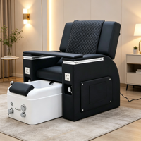 Chaise de spa pour les pieds professionnelle, chaise de massage électrique inclinable, chaise de manucure et pédicure avec bassin de bain pour les pieds amovible
