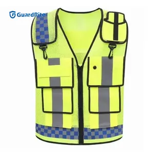 New design grid Breathable Reflective Safety vests for traffic road