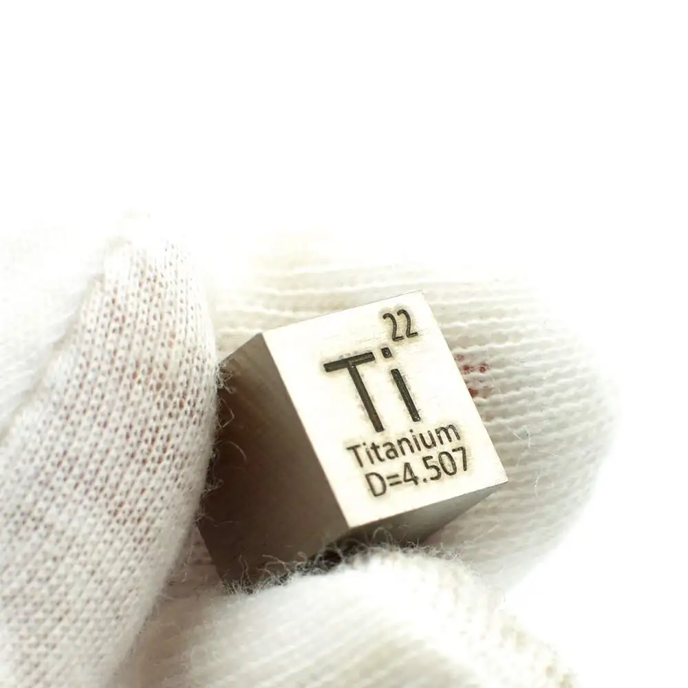 99.99% Titanium Granules Polished Surface Titanium Cube/Block Ti Cube Metal Customize Size