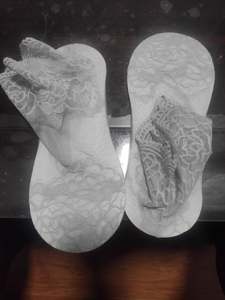 Chaussettes en maille à fleurs en dentelle, chaussettes invisibles antidérapantes, chaussettes fines respirantes confortables et élastiques pour femmes - Product Image 6