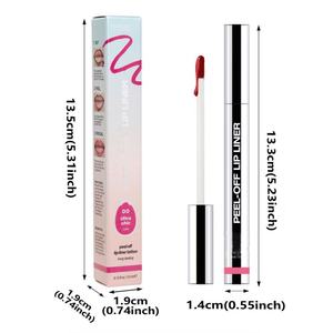 MLM Private Label Peel Off Lip Stain Matte Lip Gloss Mirror Finish Waterproof Transfer Proof Long Lasting <b>Lipstick</b> OEM lip stain - Product Image 1