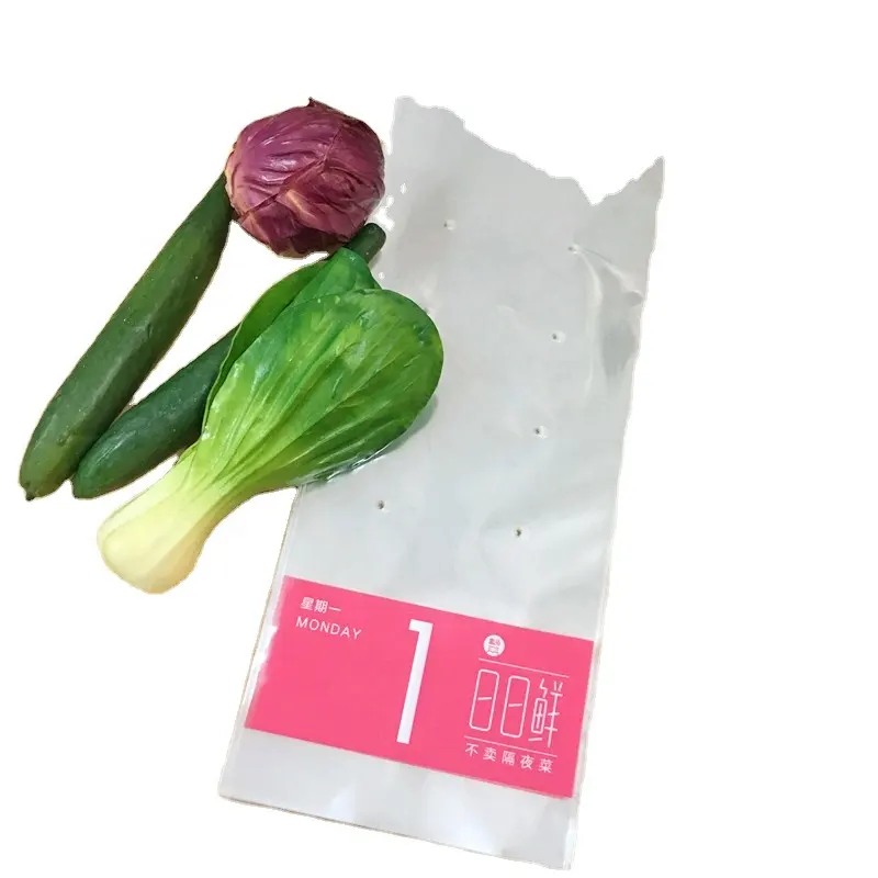 إعادة تدوير حقيبة التعبئة والتغليف حماية الخضروات مع ثقب لكمة البلاستيك PP حقيبة CPP