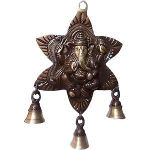 PARIJAT HANDICRAFT Brass Wall Hanging Beautiful Lord Ganesha for Main <b>Door</b> Entrance Decoration Best Gifting Purposes - Product Image 1