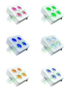 ราคาโรงงาน ชุดไฟ LED 4 ดวง 12 วัตต์ RGBWA+UV พร้อมรีโมทไร้สาย ใช้แบตเตอรี่ สำหรับเวทีดิสโก้ - Product Image 4