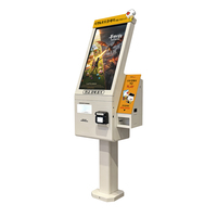 Kiosco expendedero de boletos de autoservicio, todo en uno, para cine, con soporte para impresión de tarjetas de PVC personalizadas con foto.