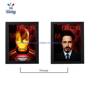 リッキー3Dスーパーヒーローコミックポスターホログラフィック効果3Dアニメポスターコーティングプラスチック壁アート映画テーマルーム装飾 - Product Image 4