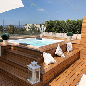 Luxe Petit <span class=keywords><strong>Mini</strong></span> Spa Jet D'eau En Fibre De Verre En <span class=keywords><strong>Bois</strong></span> Wpc Piscina Plunge Spa <span class=keywords><strong>Piscine</strong></span> <span class=keywords><strong>Hors</strong></span> <span class=keywords><strong>Sol</strong></span> <span class=keywords><strong>Piscine</strong></span> Extérieure - Product Image 1