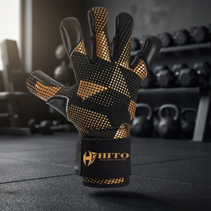 Gants de gardien de but confortables, couleur et design personnalisés, impression par sublimation au dos, contact de la paume avant Letax et sangle intégrée - Product Image 3