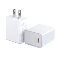 Cargador Rápido Eléctrico Tipo-C PD de 30W 2024 con Cargador de Pared, Salida de 5V/3A, Protección OVP, Compatible con Teléfonos Móviles, Enchufe US/EU