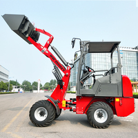 Alta calidad eléctrica Radlader Elektro Hoflader YF08E máquinas 800kg Mini cargador de ruedas eléctrico frontal