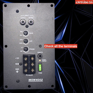 Car Subwoofer <strong>Amplifier</strong> Board RMS <strong>400W</strong> 2 Ohm Box Class D Pure Clean <strong>Bass</strong> <strong>Amplifier</strong> for 8 10 Inch Active Subwoofer Box - Product Image 5