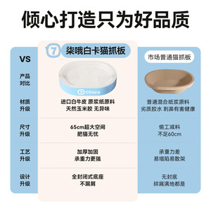 Qi Oh Cat Scratcher Board Thickened Wear Resistant Non Shedding Cat Bed Integrated Paw <b>Pad</b> For Cats All Seasons - Product Image 5