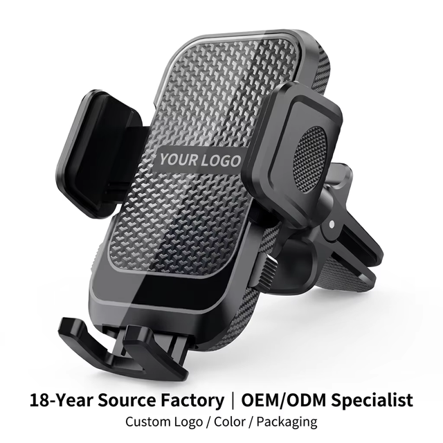 Gravity Car Phone Holder Air Vent Mount Auto-Clamp Hook Clip Car Holder Universal One-Hand OEM Bulk Wholesale for Fleet Taxi