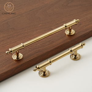 Chenlang hiện đại phong cách Châu Âu pháp rắn brass đồ nội thất phần cứng xử lý Tủ Ngăn Kéo kéo và knobs - Product Image 3