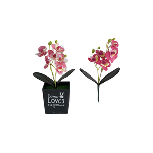 3D ใบไม้ประดิษฐ์6หัว Phalaenopsis ตกแต่งสาขา Printed2 - Product Image 6