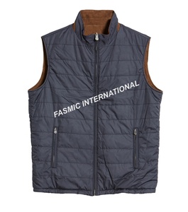 Gilet matelassé à boutons d'hiver, veste d'extérieur, encolure montant, qualité supérieure, vente en gros, - Product Image 4