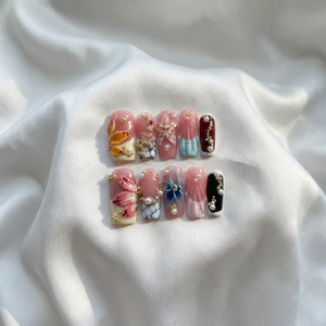 <span class=keywords><strong>Uñas</strong></span> Postizas de Lujo en Oferta, <span class=keywords><strong>Uñas</strong></span> Postizas Largas con Diseño 3D <span class=keywords><strong>para</strong></span> Boda, <span class=keywords><strong>Uñas</strong></span> Postizas Cuadradas Hechas a Mano - Product Image 2