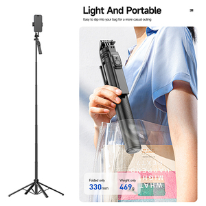 CYKE C18 Asta Selfie Regolabile in Angolazione 1800mm con Supporto a Quattro Gambe e Impugnatura con Rotazione Manuale a 360 Gradi, Interfaccia con Vite da 1/4 - Product Image 4
