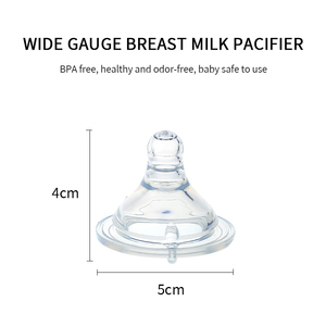 Tétine de <span class=keywords><strong>biberon</strong></span> personnalisée en usine, en silicone sans BPA, douce, anti-coliques, à col large, ressemblant à un sein maternel - Product Image 3