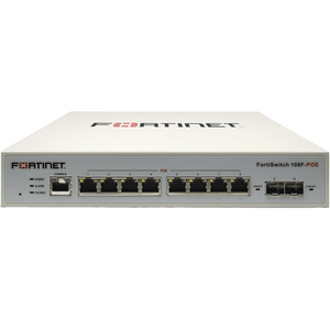 INFICOMO FortiSwitch 108E 8-Port <b>PoE</b> Unmanaged Fast Ethernet Network <b>Switch</b> 120W Power Budget Realtek Chipset 2x RJ45 Uplink - Product Image 1